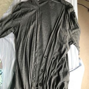 GRAY CARDIGAN (like new, barely worn)
